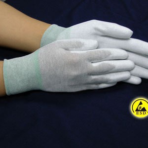 ESD Paim PU Coated Gloves1 (Carbon Fiber)