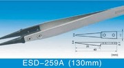 ESD Repiaceable Tip Stainless Steel Tweezers